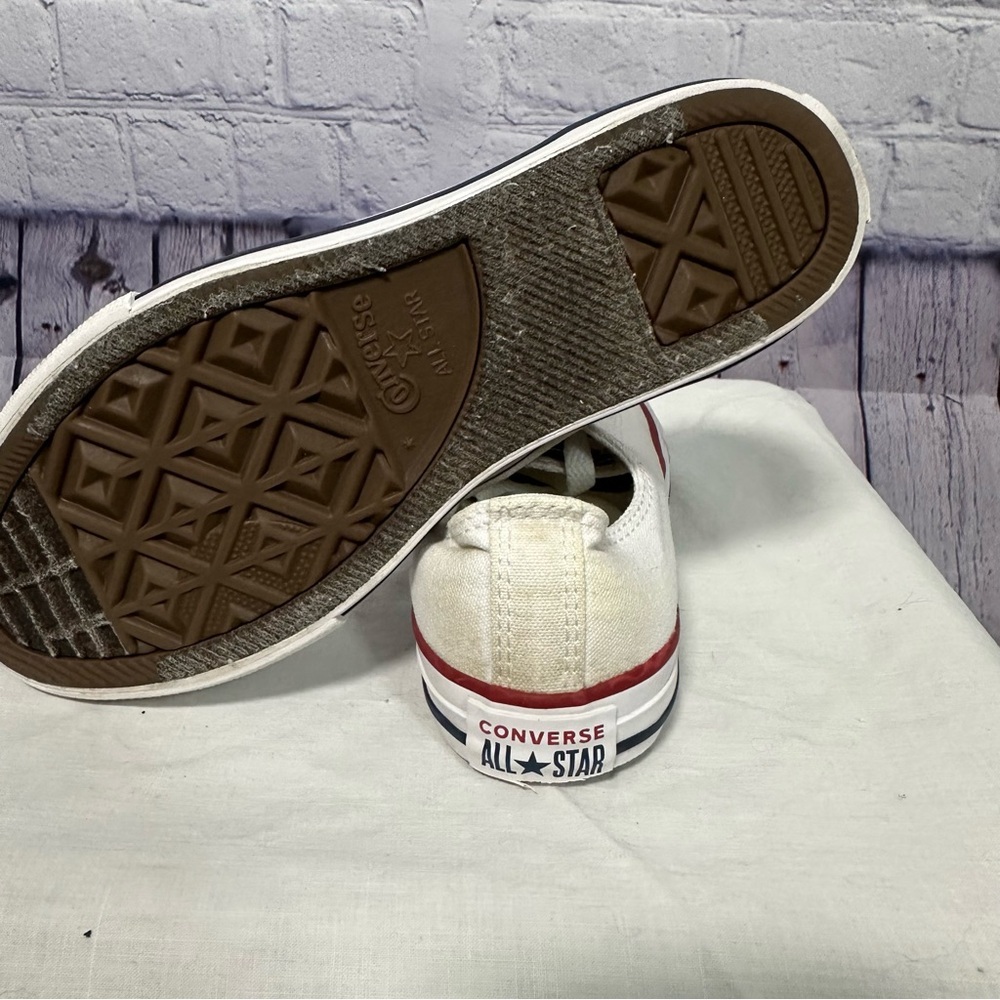 Classic White Kids Canvas Sneakers - Picture 4 of 5